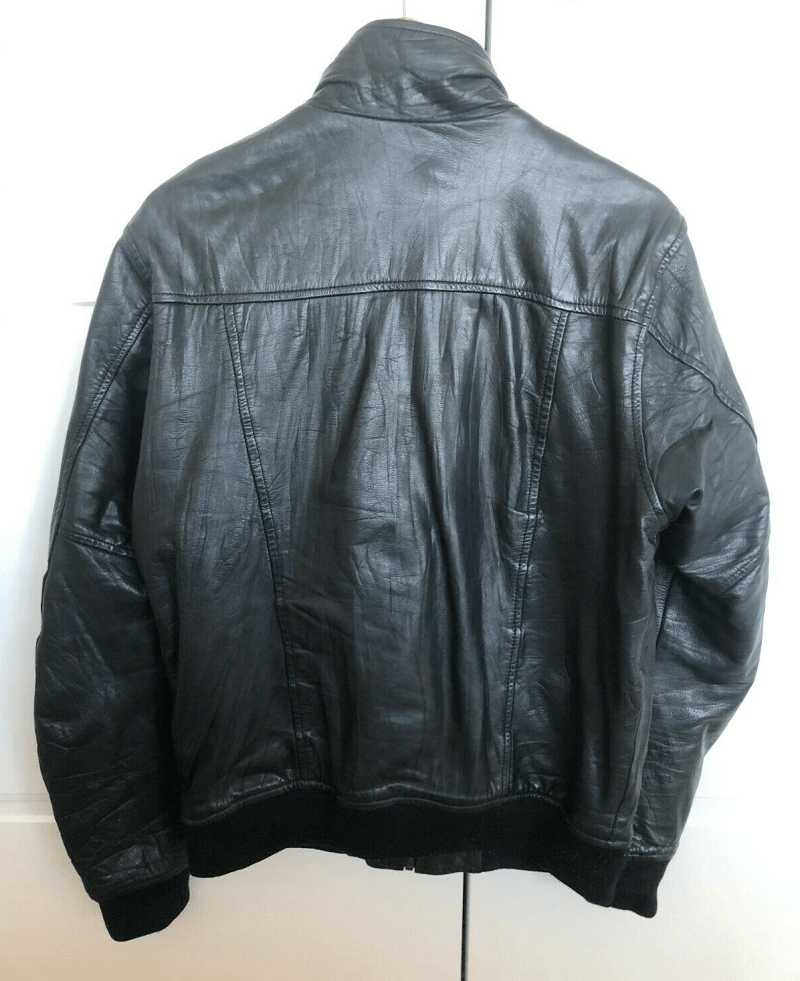 Mens Zanerobe Black Leather Jacket - Image 3