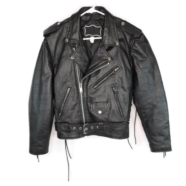 Mens Zegna Sport Biker Leather Jacket