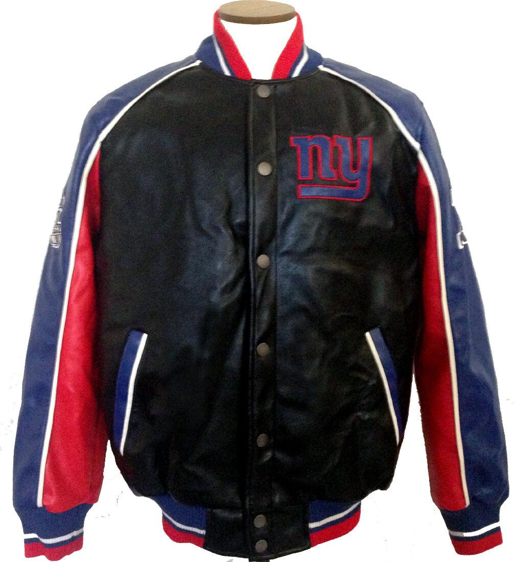 New York Giants Leather Jacket - AirBorne Jacket