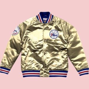 76ers Championship Game Satin Jacket