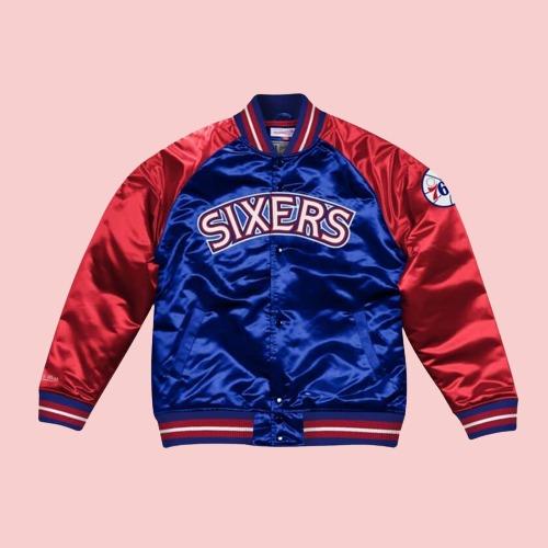 76ers Varsity Satin Jacket