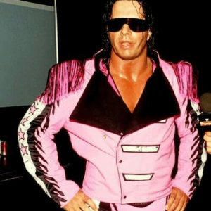 Bret Hart Hitman Pink Leather Jacket