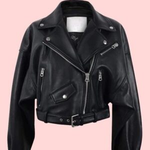 Cropped Leather Jacket