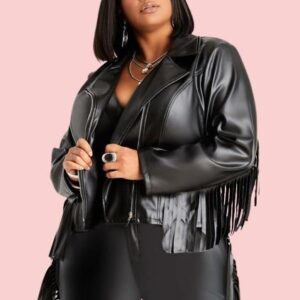 Fringes Jacket Plus Size