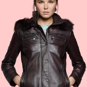 Leather Jacket With Fur