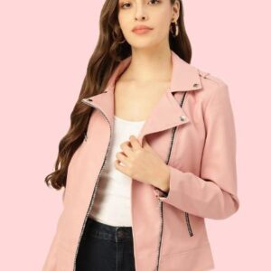 Pink Leather Jacket