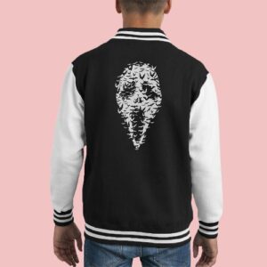 Scream Ghost Face Bats Kid's Varsity Jackets