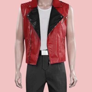 Thor Red Ands Black Studded Vest