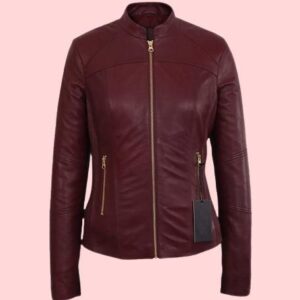 Burgundy Leather Jacket