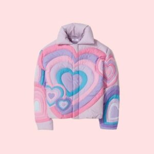 Chris Brown Heart Puffer Jacket