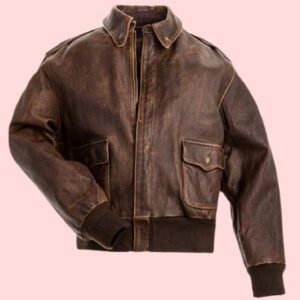 Genuine Leather Bomber Jacket