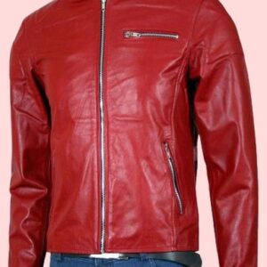 Red Leather Jacket Mens