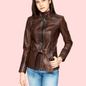 Womens Brown Leather Jacket