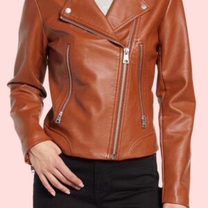 Womens Faux Leather Jacket