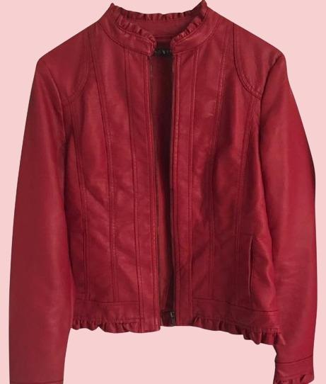 Baccini Red Leather Jacket - AirBorne Jacket