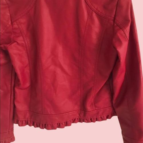 Baccini Red Leather Jacket - AirBorne Jacket