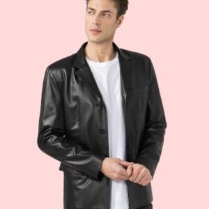 Leather Blazer Jacket