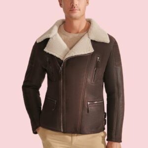 Leather Sherpa Jacket