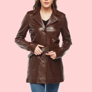 Long Leather Jacket Womens