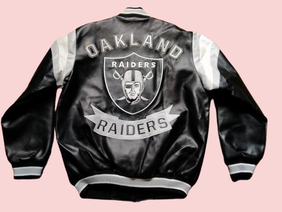 Raiders NFL Leather Jacket - Image 3
