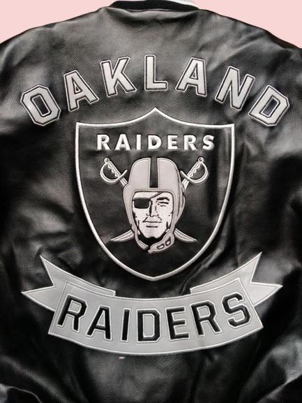 Raiders NFL Leather Jacket - Image 2