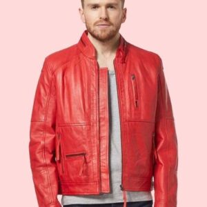 Red Leather Jacket Men