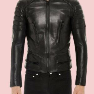 Sandro Biker Black Leather Jacket