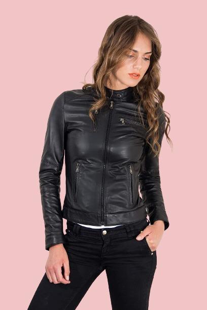 Italian Black Leather Jacket - AirBorne Jacket
