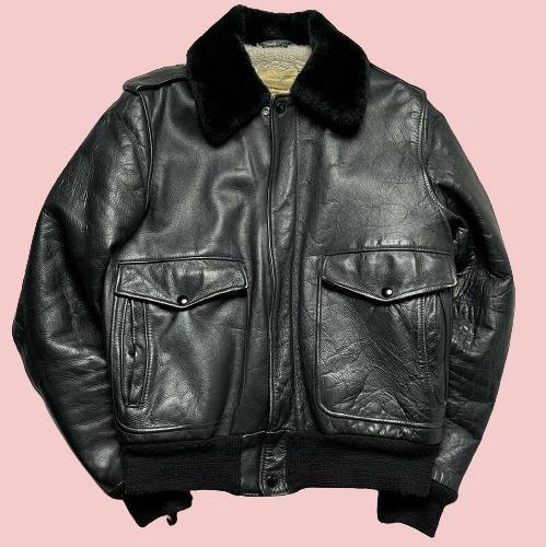 70s Leather Jacket - AirBorne Jacket
