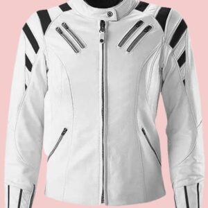 Black And White Leather Jacket