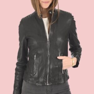 Black Leather Jacket For Women