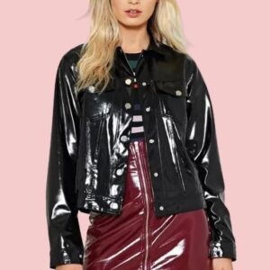 Wine And Shine Patent Leather Jacket