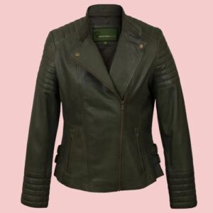 Womens Leather Biker Jacket