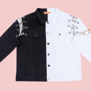 212 Fun Black & White Denim Jacket