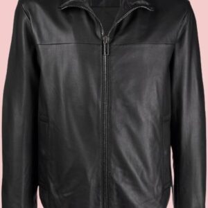 Emporio Armani Zipped Leather Jacket