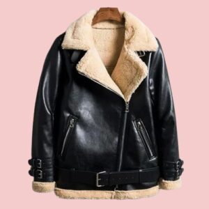 Faux Fur Leather Jacket