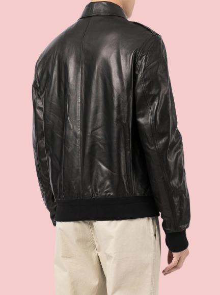 Mens Ralph Lauren Leather Jacket - AirBorne Jacket