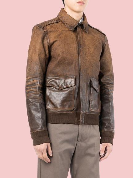 Ralph Lauren Men's Leather Jacket - AirBorne Jacket