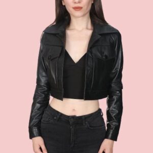 Women's Short Leather Jacket