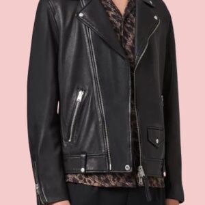 All Saints Leather Jacket Mens