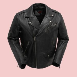 Black Leather Motorcycle Jacket