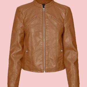 Brown Leather Jacket For Women