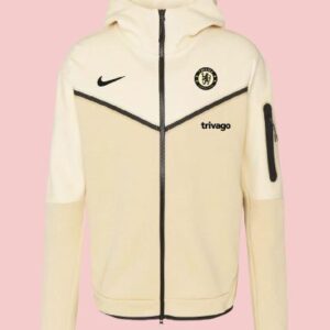 Chelsea FC Beige Fleece Tech Jacket