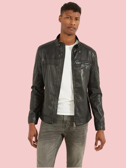 Guess Faux Leather Jacket - AirBorne Jacket
