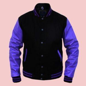 Leather Sleeve Jacket