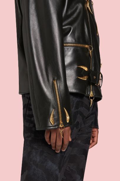 Leather Jacket Gold Hardware - AirBorne Jacket