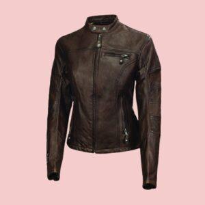 Women's Leather Motorcycle Jacket