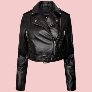 Crops Leather Motorcycle Jacket