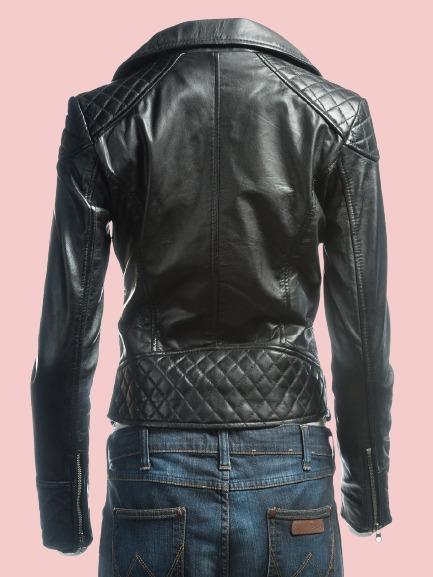 Fitted Leather Jacket Womens Airborne Jacket