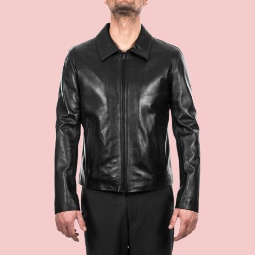 Italian Leather Jacket Mens - AirBorne Jacket